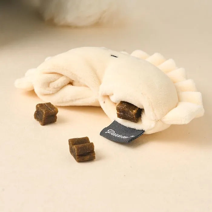 【Petbone】ノーズワーク餃子トイ（スクィーク入り）