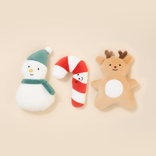 【Petbone】クリスマス鳴き笛入りトイ　3Pセット